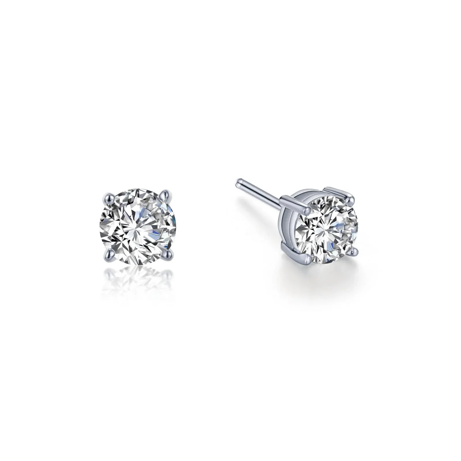 1 CTW Solitaire Stud Earrings