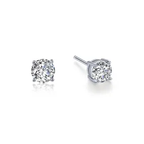 1 CTW Solitaire Stud Earrings