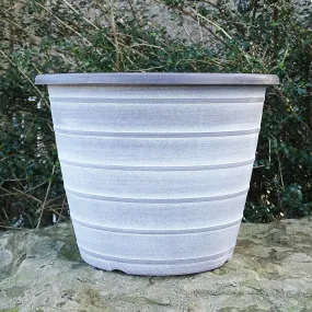 30cm Olympia Chocolate/White Plant Pot