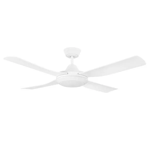 48" Bondi AC Ceiling Fan with LED Light in White, Black or Titanium 203622, 203623, 204741