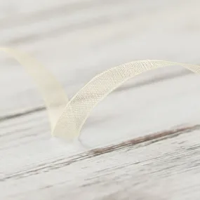 6mm Organza Ribbon - Ivory