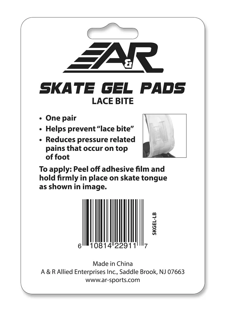 A&R Hockey Skate Lace Bite Gel Pads (1 Pair)