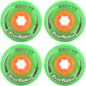 Abec 11 CLASSIC Free Ride - Green - 77mm 81a - Skateboard Wheels (Set of 4)