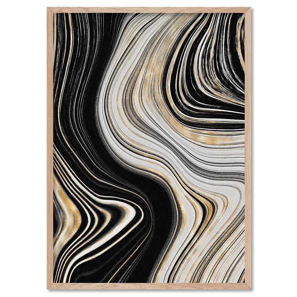 Agate Slice Luxury II - Art Print