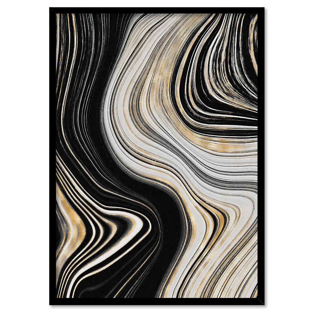 Agate Slice Luxury II - Art Print