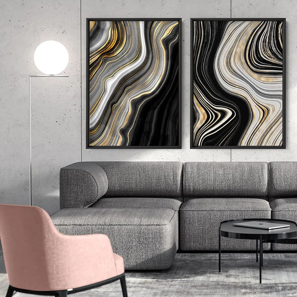 Agate Slice Luxury II - Art Print