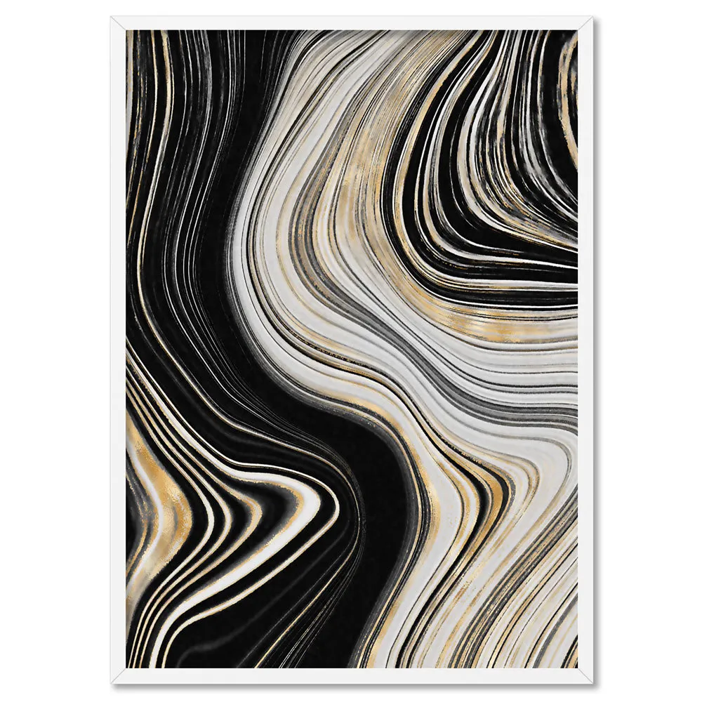 Agate Slice Luxury II - Art Print