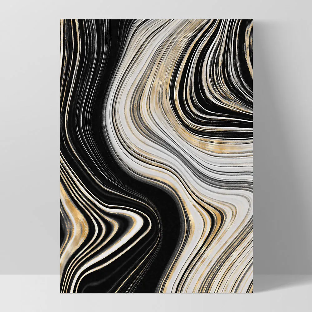 Agate Slice Luxury II - Art Print