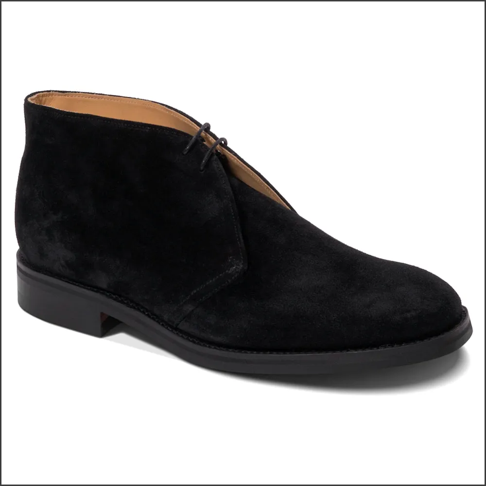 Barker Sandwell - Black Suede Chukka Boot--