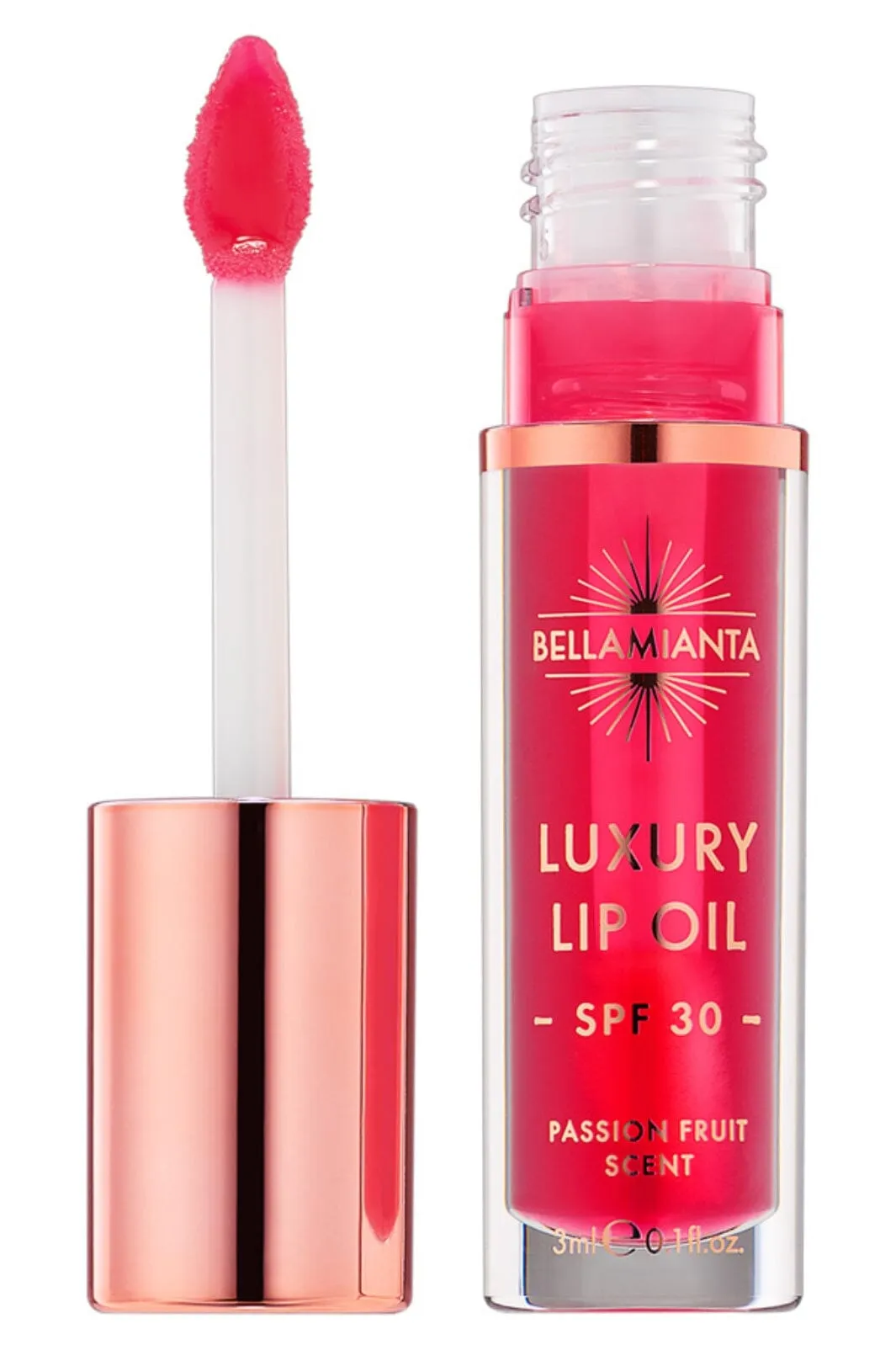 Bellamianta - Luxury Lip Oil SPF30 - Rasberry -