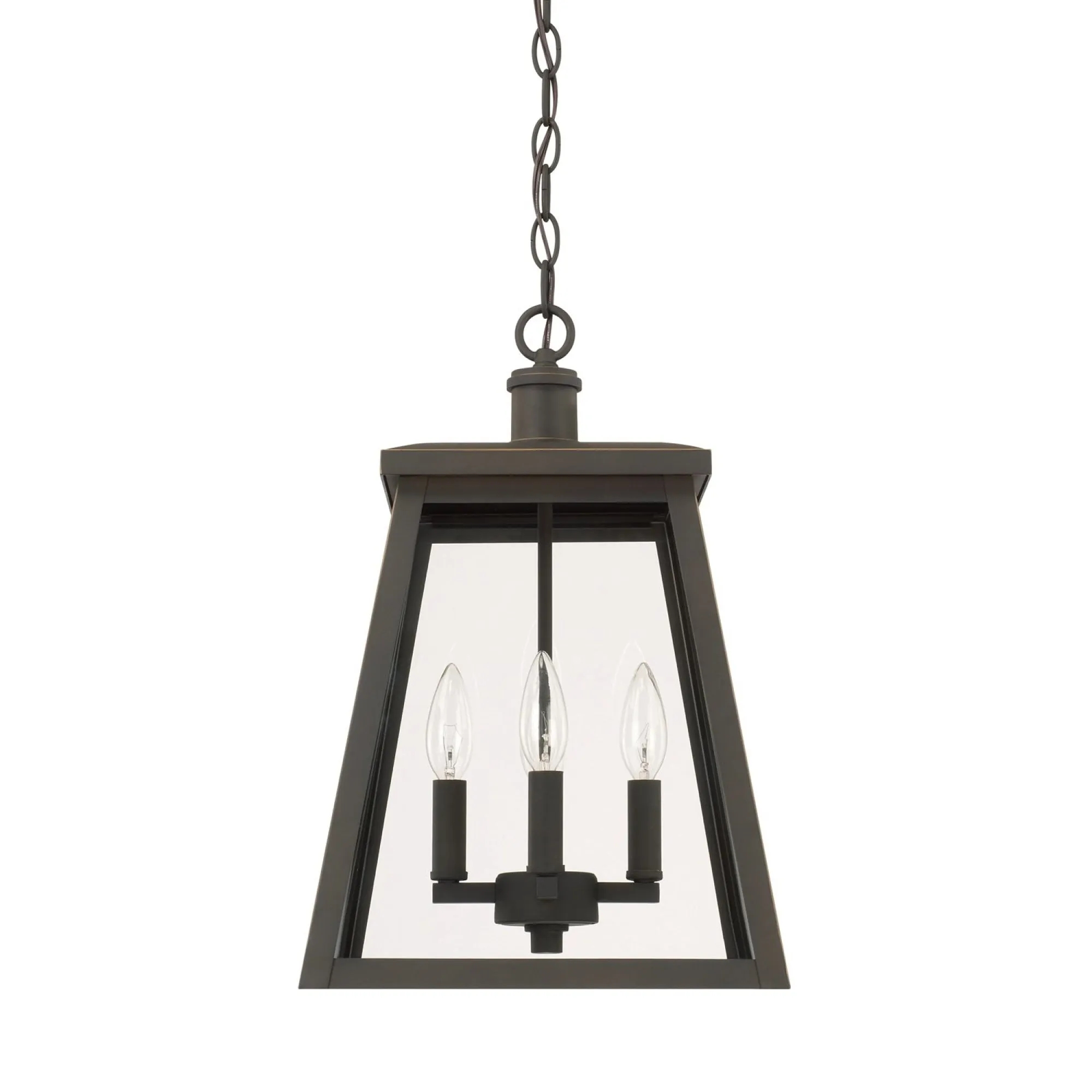 Belmore - Coastal Outdoor Hanging Lantern - Oiled Bronze