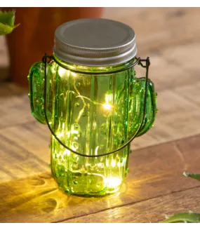 Cactus Glass Lantern