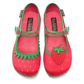 Chocolaticas® Berry Bliss Women's Mary Jane Flat Shoes