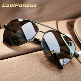 Classic Aviation Brand Design Polarized Sunglasses Men