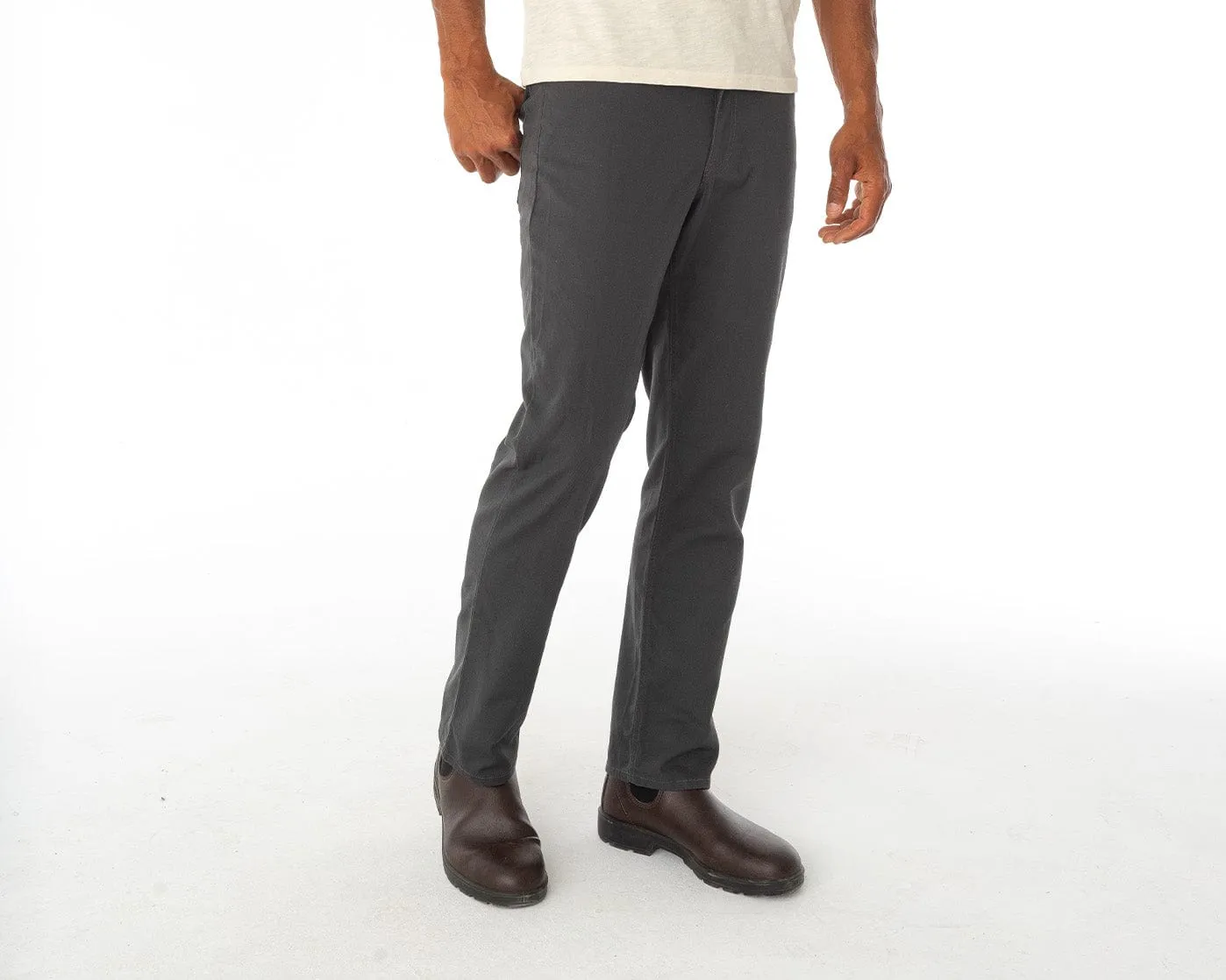 Comfort Canvas Pants - Charcoal