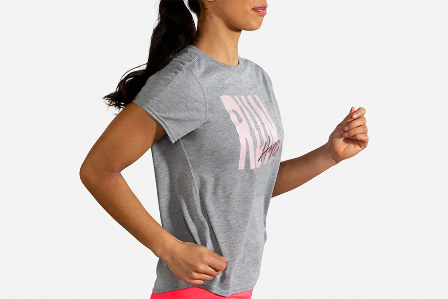 Distance Graphic Short Sleeve Women's running tops