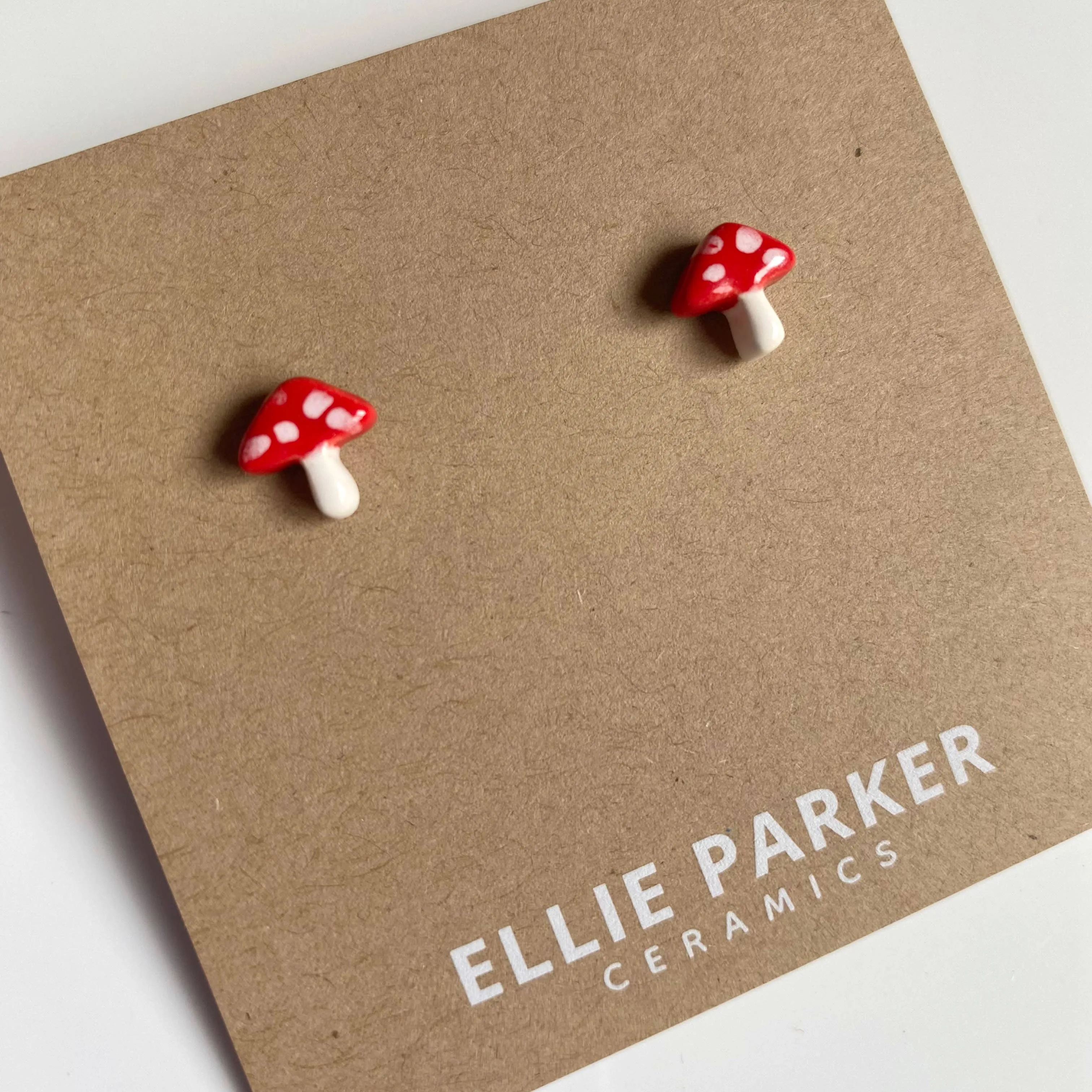 Ellie Parker Ceramics - Mushroom Stud Earrings