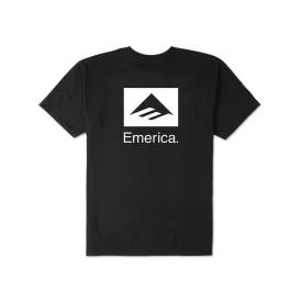 EMERICA BRAND COMBO TEE - BLACK