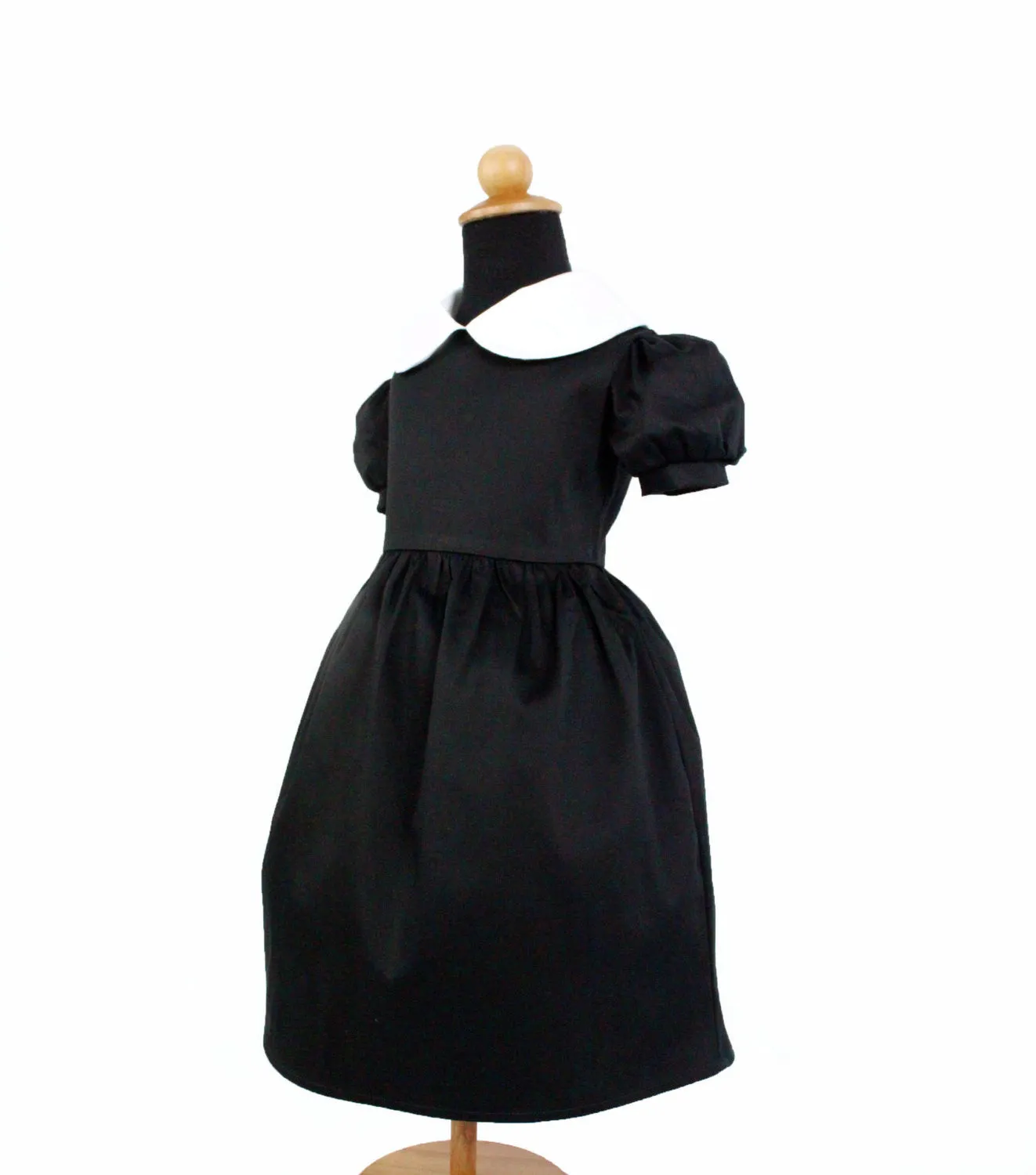 Girl's "Wednesday Adams" Inspired Dress #GD-CB90