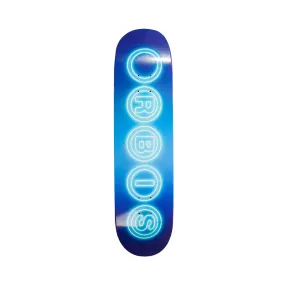 Glow Logo Skate Deck - Blue