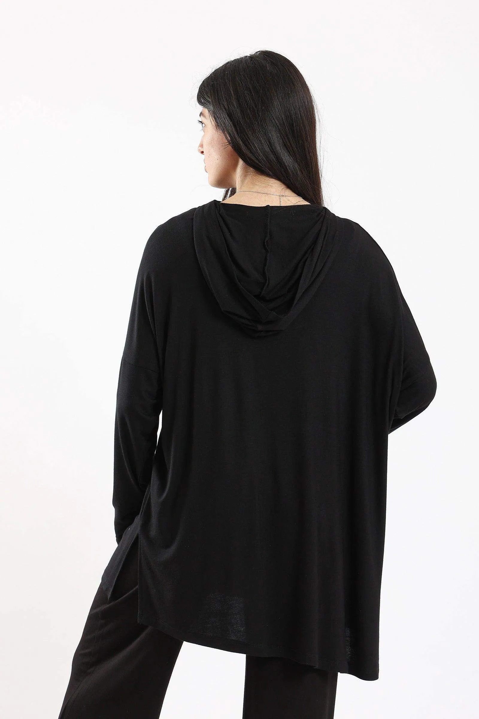 Hooded Plain Lounge Top