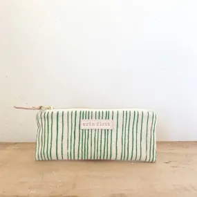 Kelly Stripe Zip Pouch