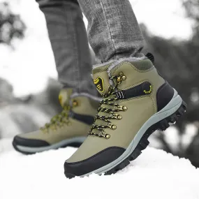 Men's Plush Non-Slip Snow Boots