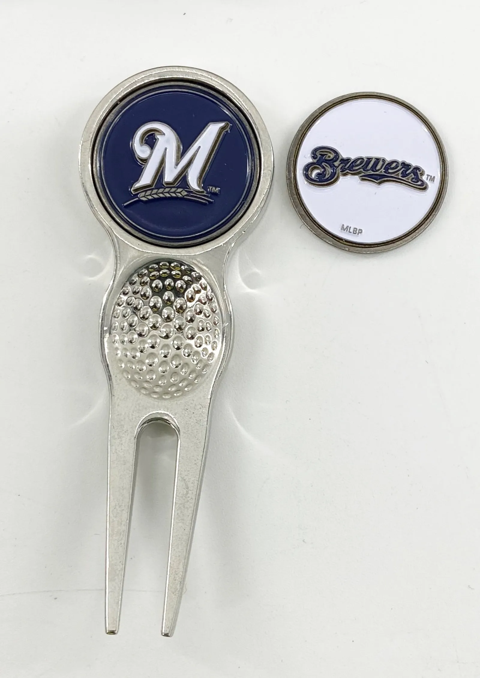 MLB Golf Divot Repair Tool Silver w/ Ballmark PICK YOUR TEAM