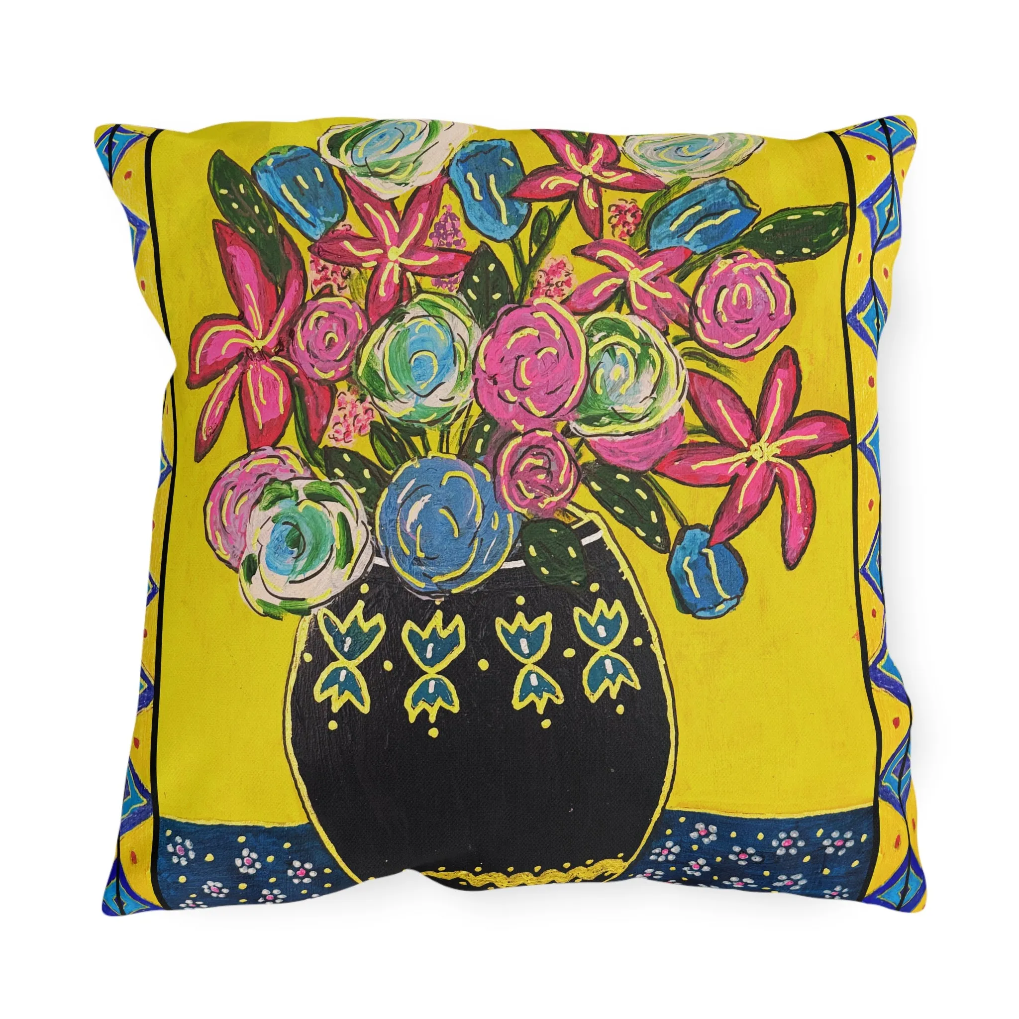 Outdoor Pillows - Festive Flowers