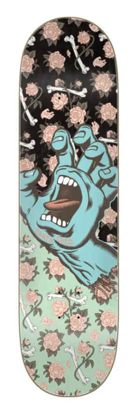 Santa Cruz Screaming Hand Skate Deck Floral