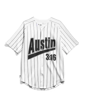 Stone Cold Steve Austin 3:16 White Baseball Jersey