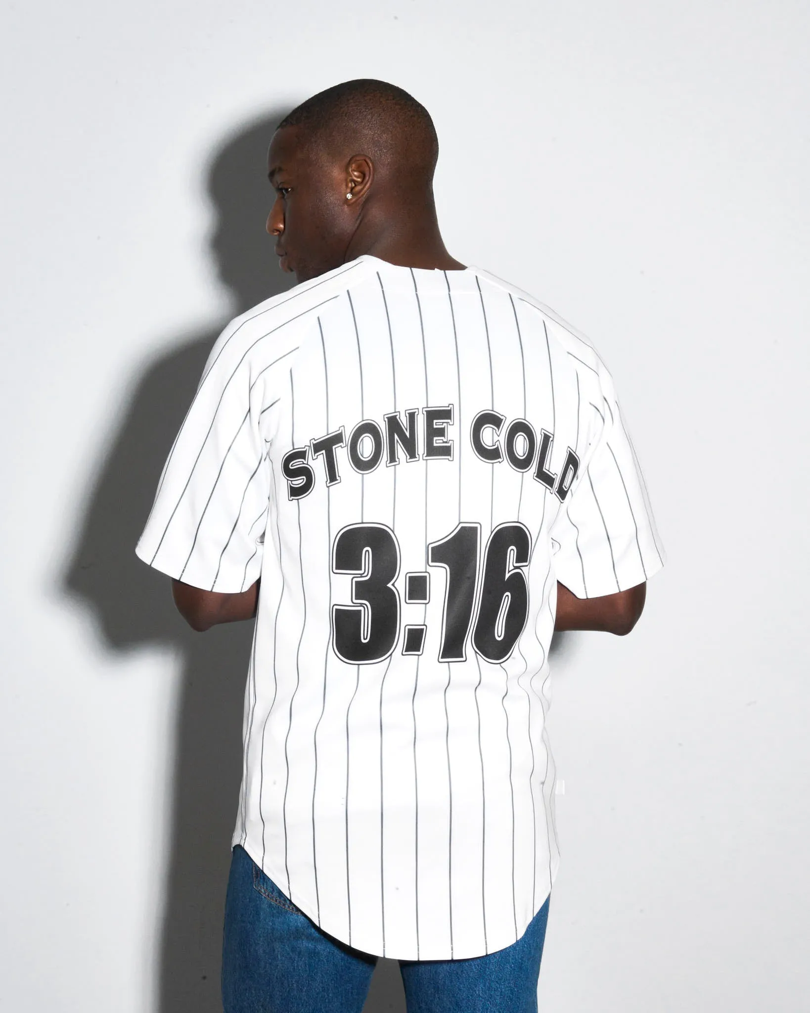 Stone Cold Steve Austin 3:16 White Baseball Jersey