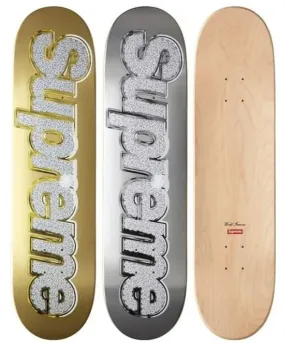 Supreme Bling Box Logo Skateboard