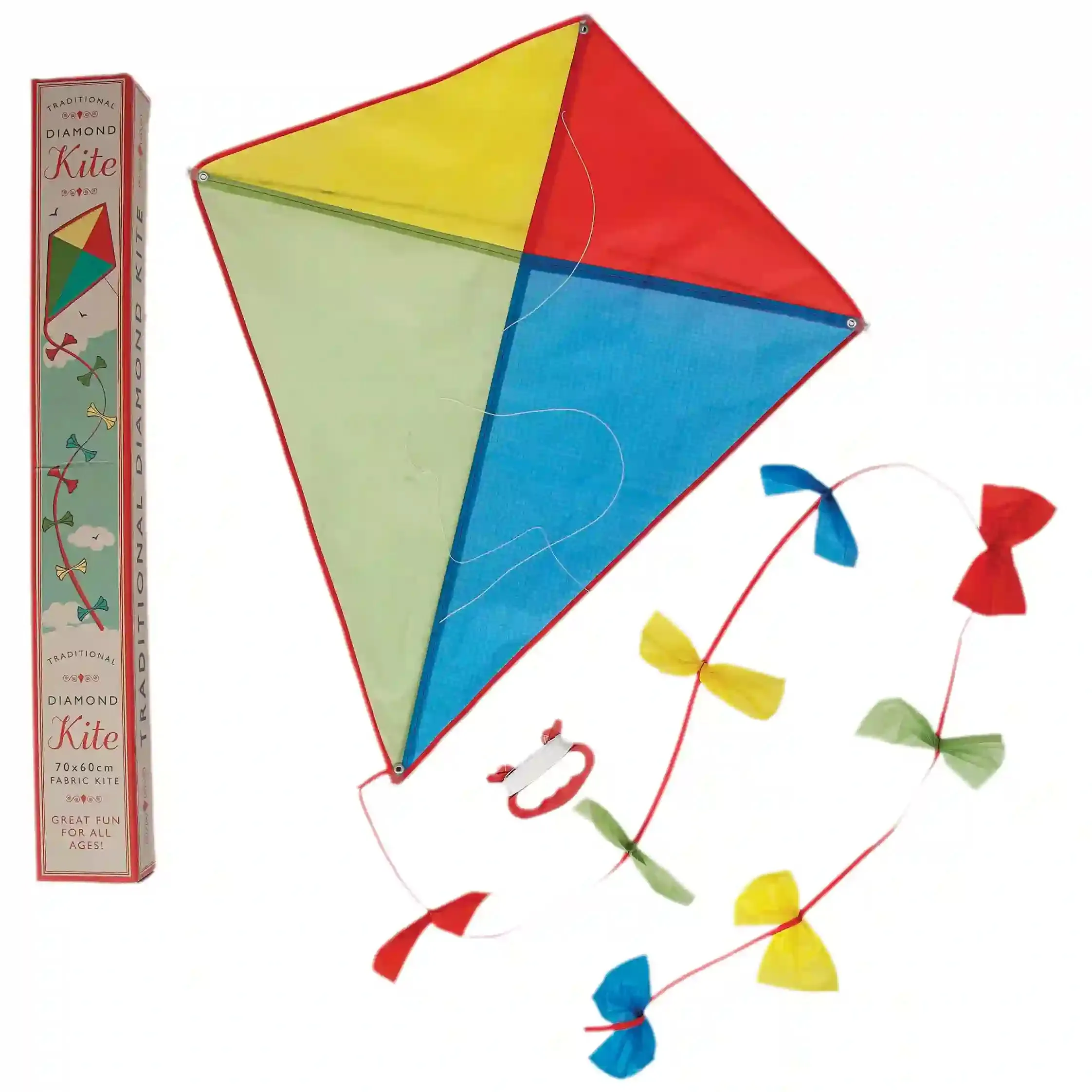 Traditional Diamond Kite with Bows