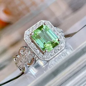 Vintage Luxury Ring Lace Rectangular Ring