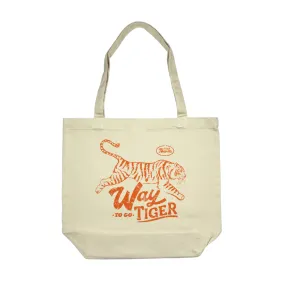 Way to Go Tiger Canvas Tote